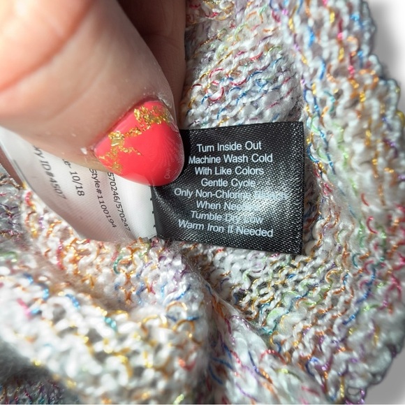 LANE BRYANT Crisscross V-Neck Tunic - Plus 14/16 Rainbow Combo - Picture 14 of 16